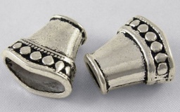 Конус 17*16*9 мм, античное серебро, тибетский стиль, отв. 2,5*5,5 мм