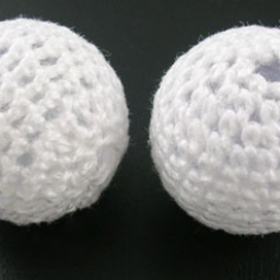 Бусина текстильная