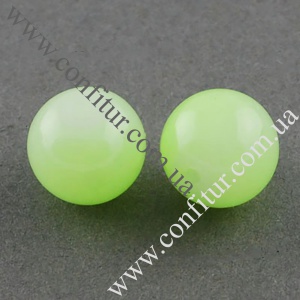 Бусины 6 мм Стеклянные имитация нефрита круглые светло-зеленые, отв. 1,3~1,6 мм