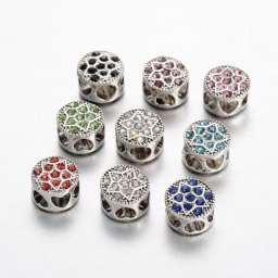 Pandora бусины со звездой и горным хрусталем, 11х 8 мм, отв. 5. 23944