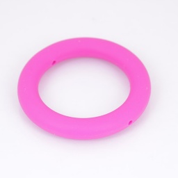 Бусины силикон пищевой, кольцо 64*10, вн.д. 42 мм, отв. 3 мм, фиолетово-красные