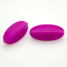 Бусины пищевой силикон 30*10 мм, карамболь, фиолетовые, отв. 2 мм