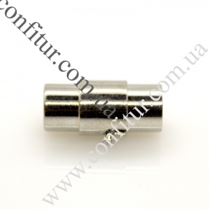 Замок 17*7 мм Латунь магнитный винтовой колонка платина, отв. 6 мм