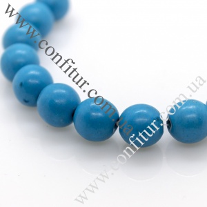 Бусины 10 мм Говлит натуральный камень круглые голубые, отв. 1 мм