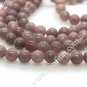 Бусины 8.5 мм Авантюрин натуральный камень круглые фиолетовые, отв. 1 мм