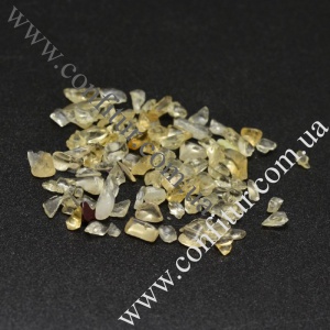 Бусины 2~8*2~4 мм Цитрин натуральный камень крошка желтый без отверстий