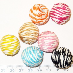 Бусина текстильная